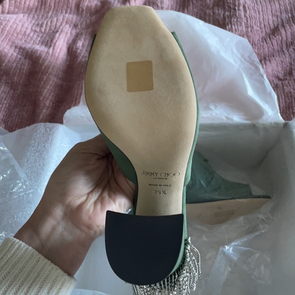 Jimmy choo green block Crystal Heel - Picture 3 of 4